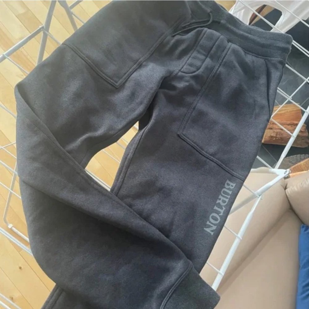Charcoal Burton Sweats Joggers, size Small, Super Warm Fleece